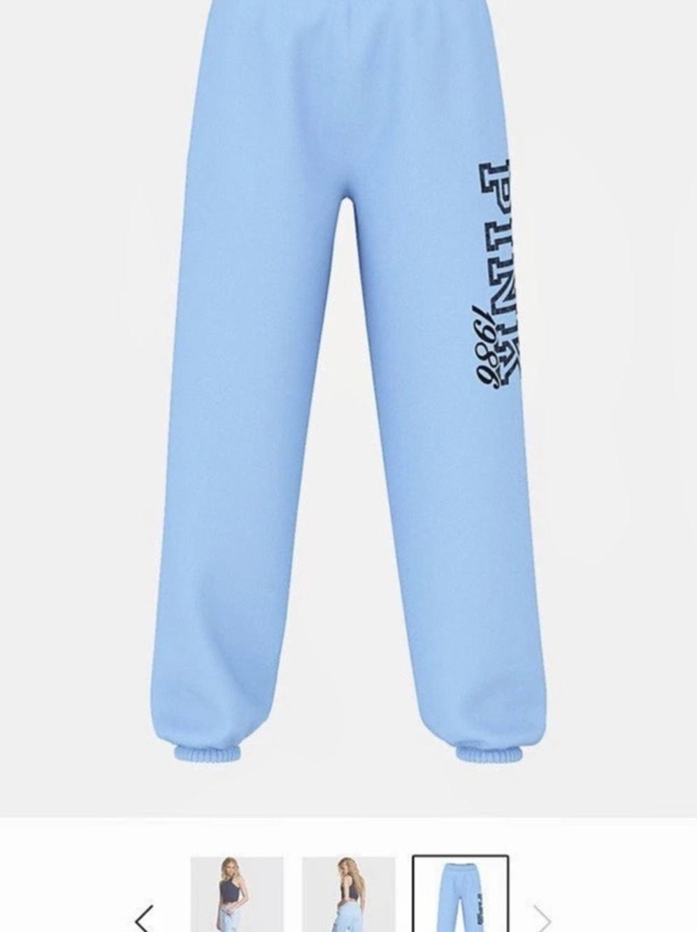 Victoria's Secret PINK jogger pants Blue Jogger Pants Size Large NWT
